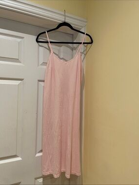 Hudson North Pima Cotton Pink Slip Dress Elevated Lounge To Street M